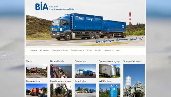 Die Firma BIA Bau- und Industrieausrüstungs GmbH ist seit September 2002 auf der Insel Amrum tätig
