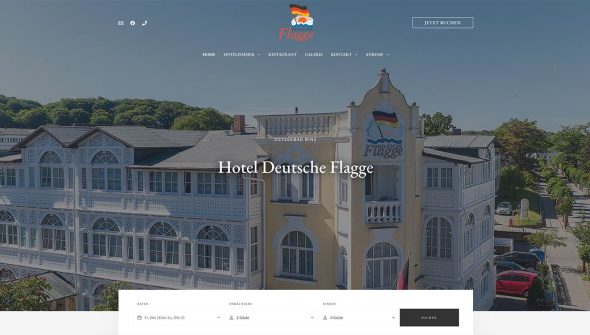 Hotel Binz Rügen Content Management System im Responsive Webdesign